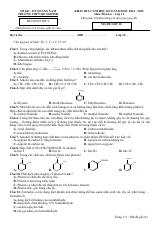 Đề thi Học kì 2 Hóa học 11 năm 2024-2025 trường THPT Hồ Nghinh (Quảng Nam)